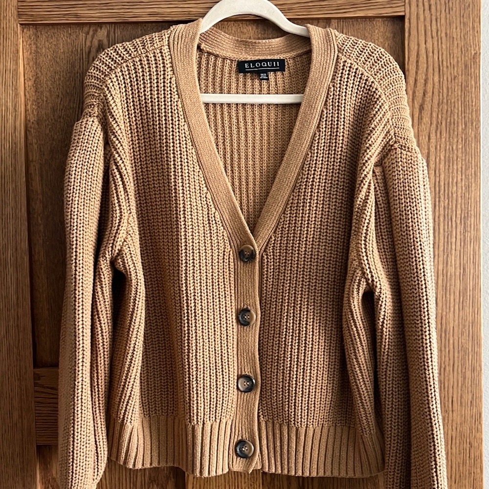 ELOQUII button up sweater